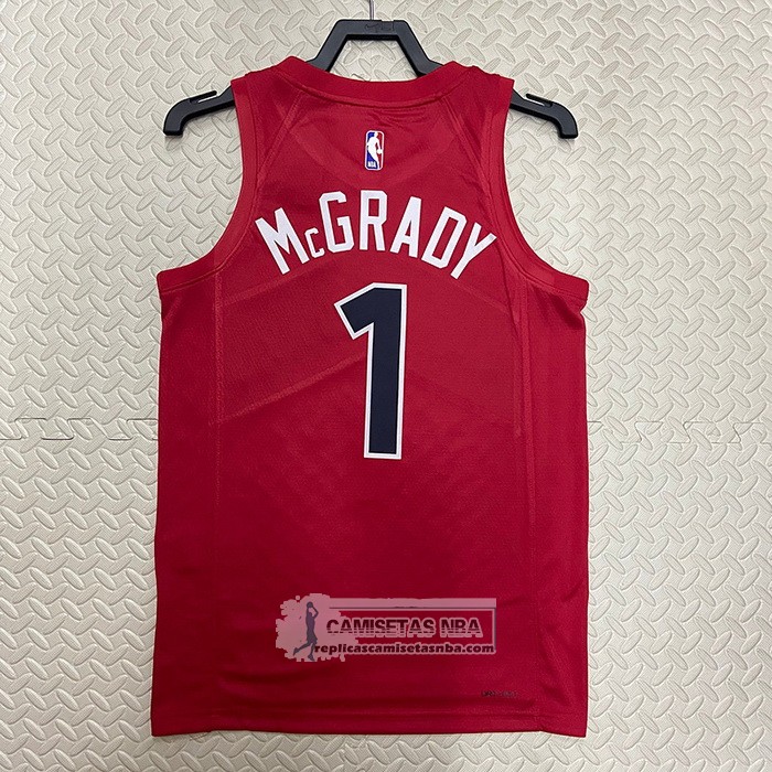 Camiseta Toronto Raptors Tracy Mcgrady NO 1 Icon 2022-23 Rojo